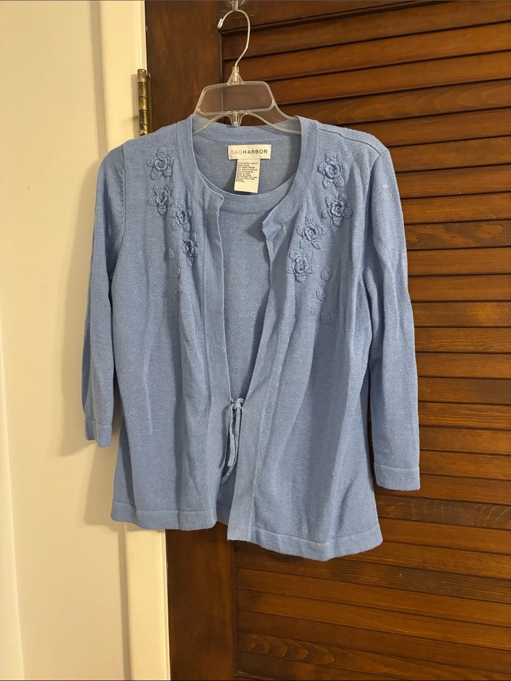 Light Blue Cardigan Set